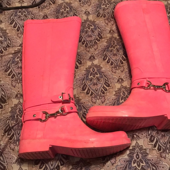 Coach Shoes - Womens new coach rain boots size 7